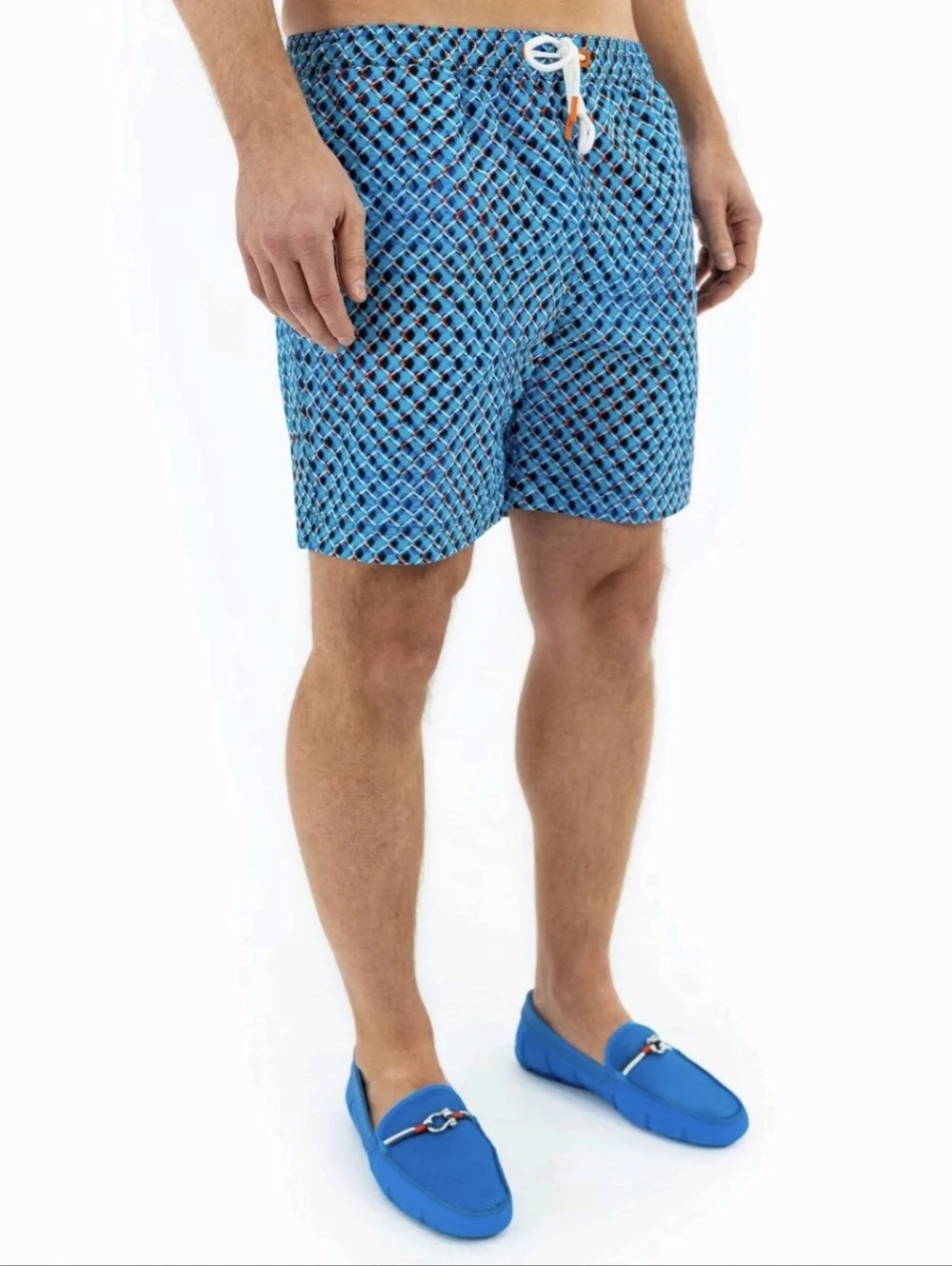 SWIMS Men's Pelosa Geometric 6.5" Swim Shorts Sz XL - Picture 1 of 12